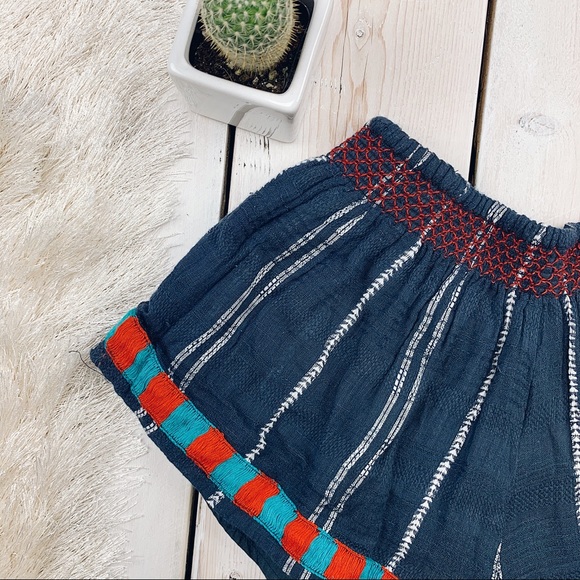 Piper by Townsen | Blue Striped Flowy Bloom Shorts - Picture 2 of 5